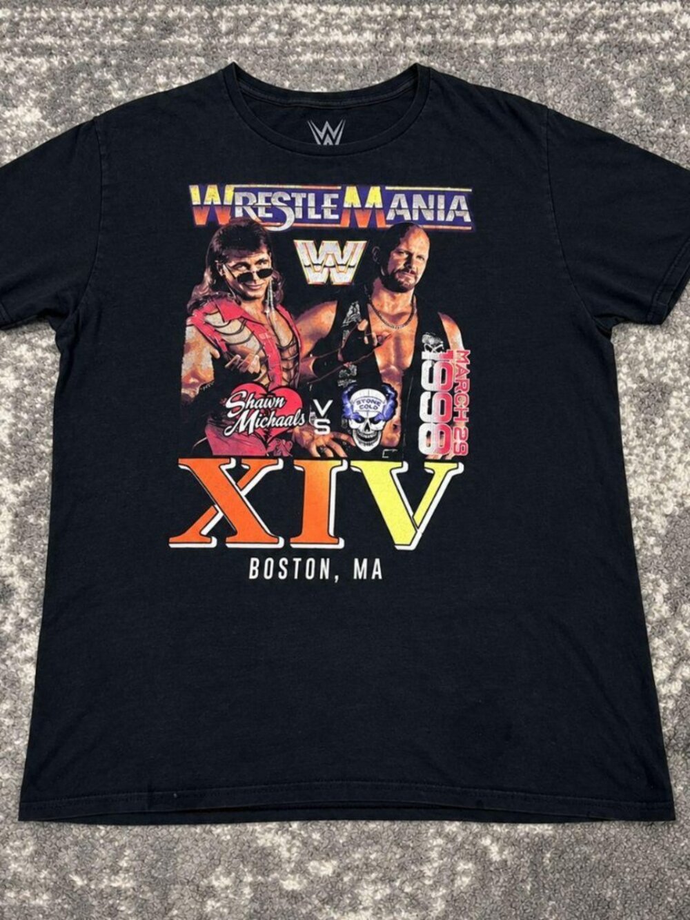 WWE WrestleMania XIV Stone Cold Steve Austin vs Shawn Michaels T-Shirt